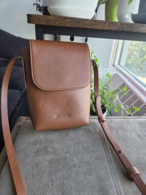 Brown Leather Crossbody Bag for Men